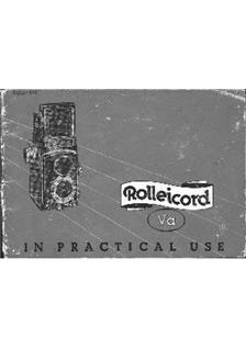 Rollei Rolleicord 5 a manual. Camera Instructions.